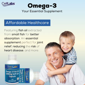 StemLabs® Omega-3 Fish Oil 1,000mg - Omega-3 Supplement