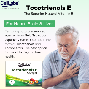 CellLabs Tocotrienols E - Superior Vitamin E Supplement